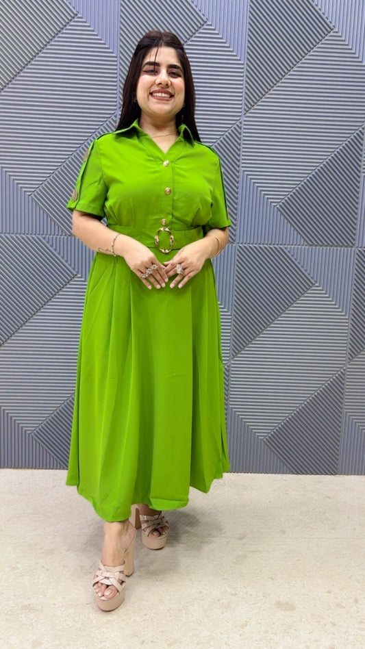 BEAUTIFUL IRMA DRESS WITH BELT GGR5127 Girls Glitters