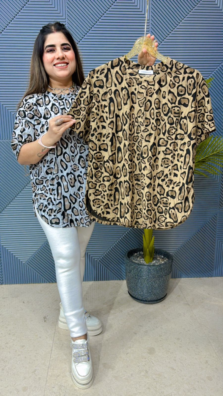 Premium Cotton Leopard Top GGR1054