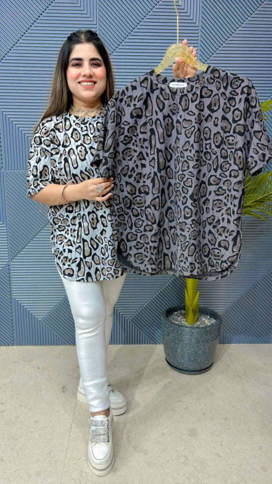 Premium Cotton Leopard Top GGR1054