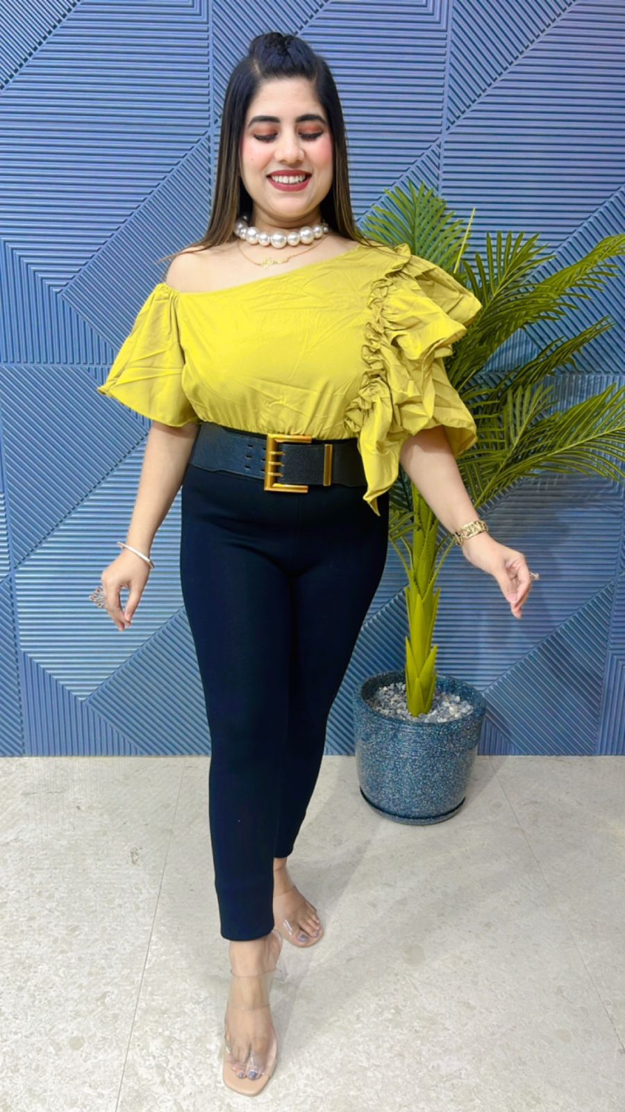 Premium Imported Top With Belt Attached GGR1020