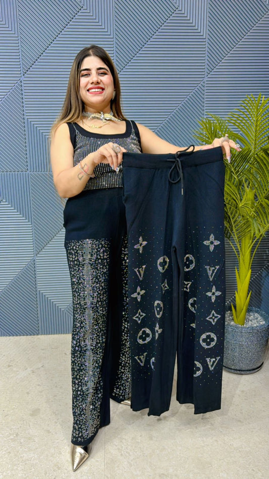 Premium Quality Knitted Swarovski Bottom GGR749