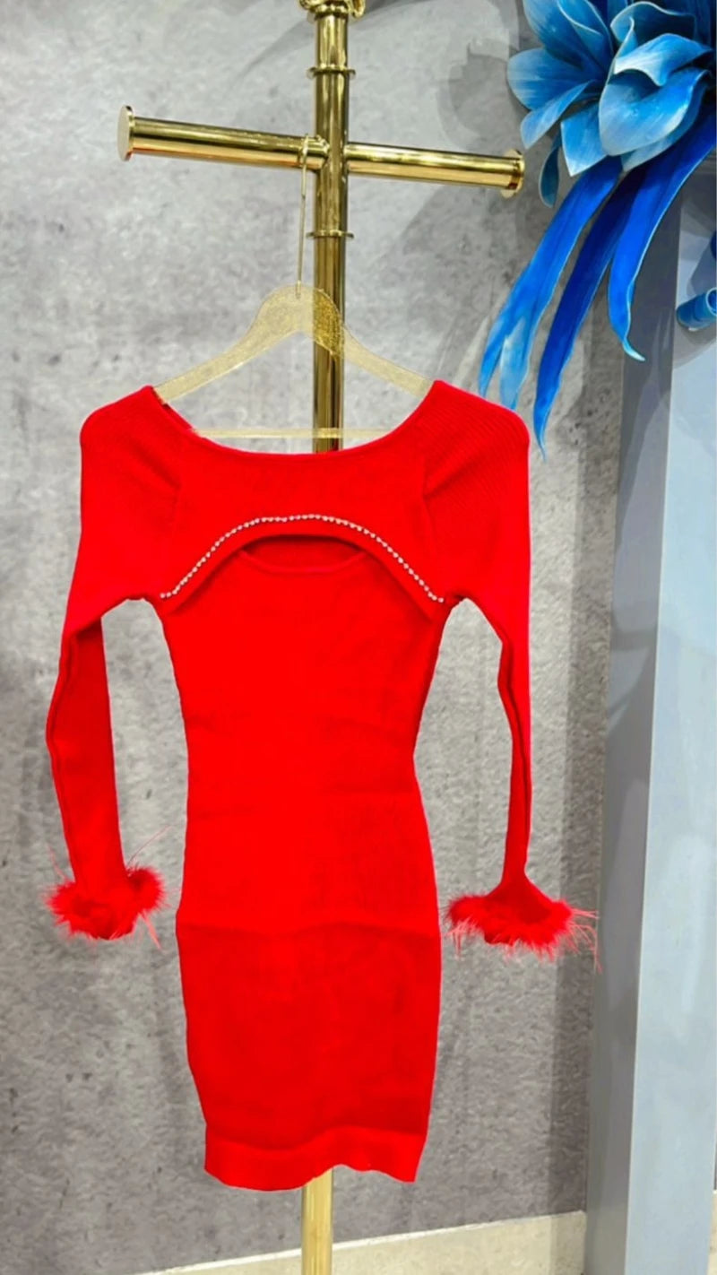 Premium Quality Stretchable Knitted Dress GGR670