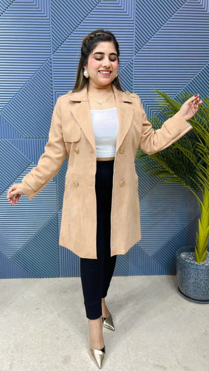 Premium Swead Blazer With Beautiful Button GGR617