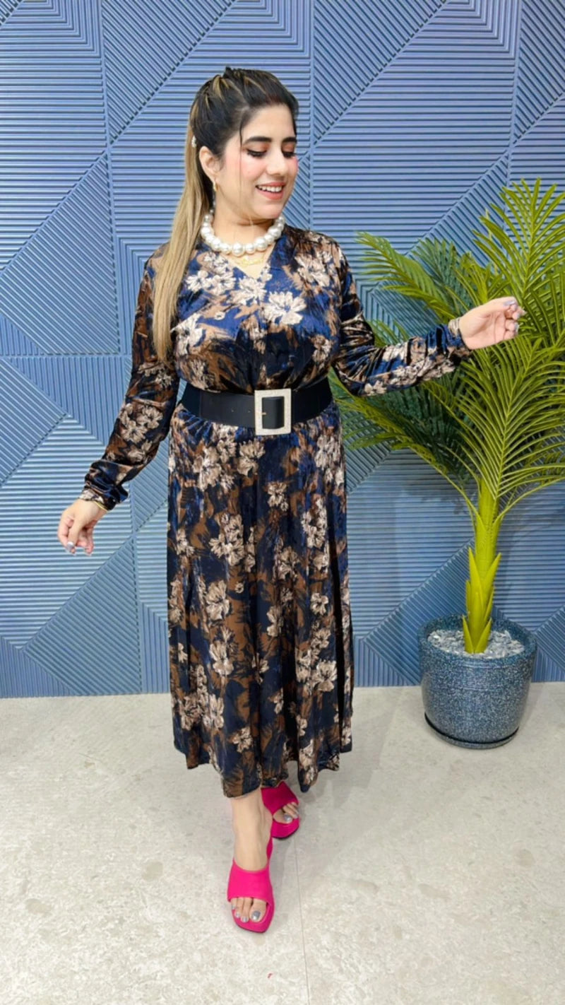 Premium Velvet Dress GGR646