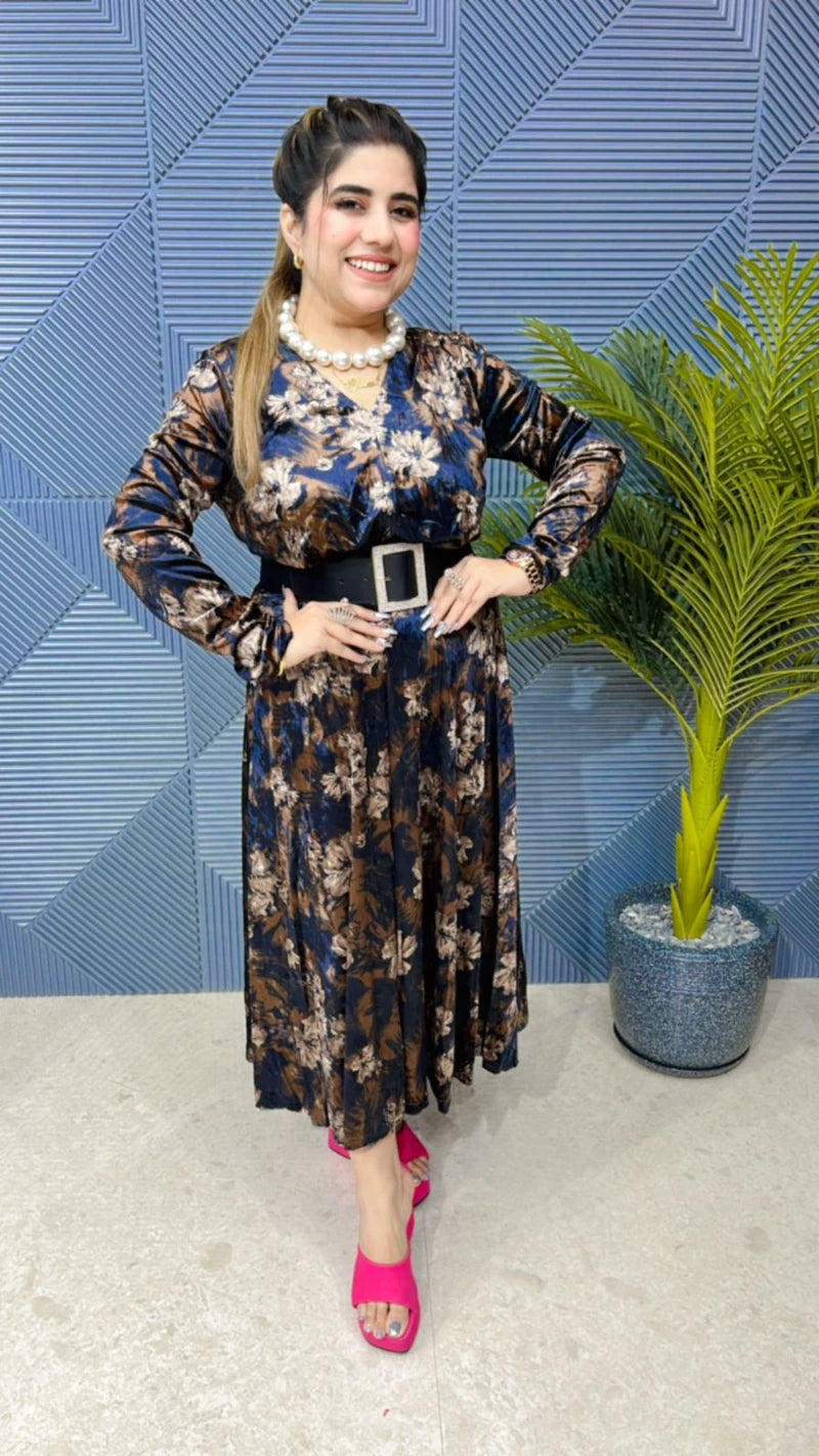 Premium Velvet Dress GGR646