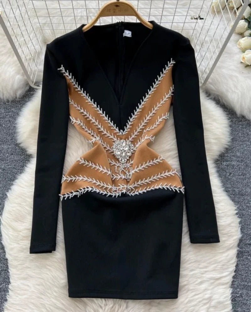 Premium Studded Dress with Stone Work GGR632