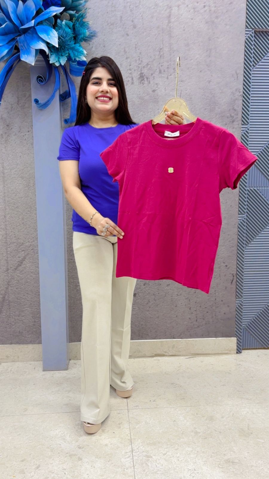 BEAUTIFUL T-SHIRT GGR5068 Girls Glitters