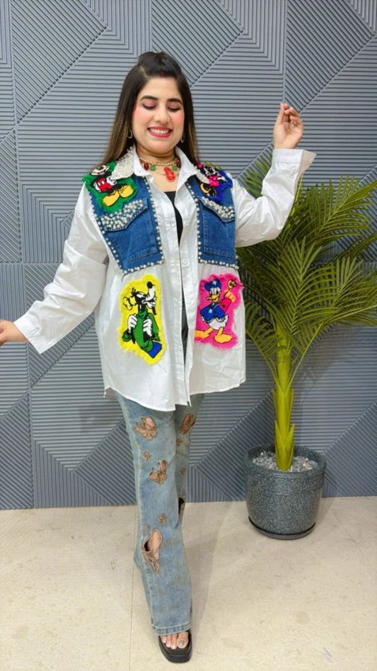 BEAUTIFUL COTTON DENIM SHIRT GGR1355