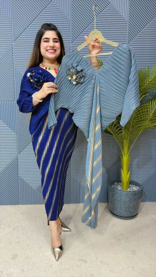 BEAUTIFUL PLEATED DRESS GGR1358