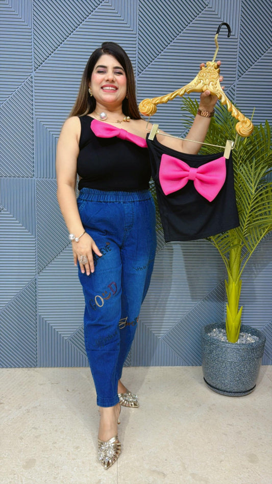 Cute Bow Bustier Top GGR1437