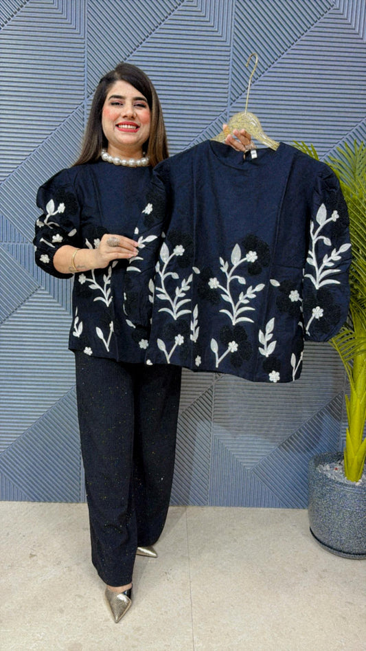 EMBOIDERY WORKED TOP GGR1598