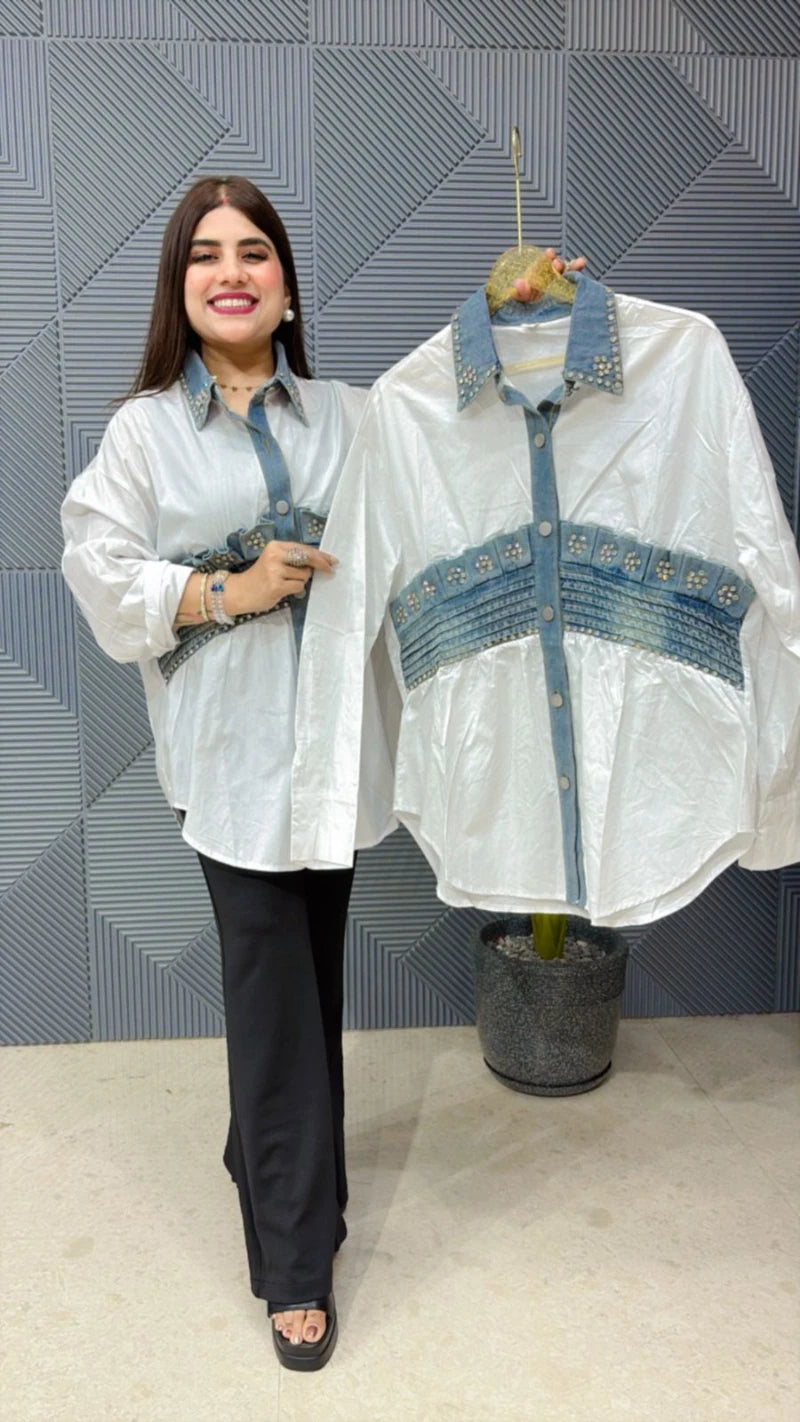 COTTEN DENIM SHIRT GGR1661