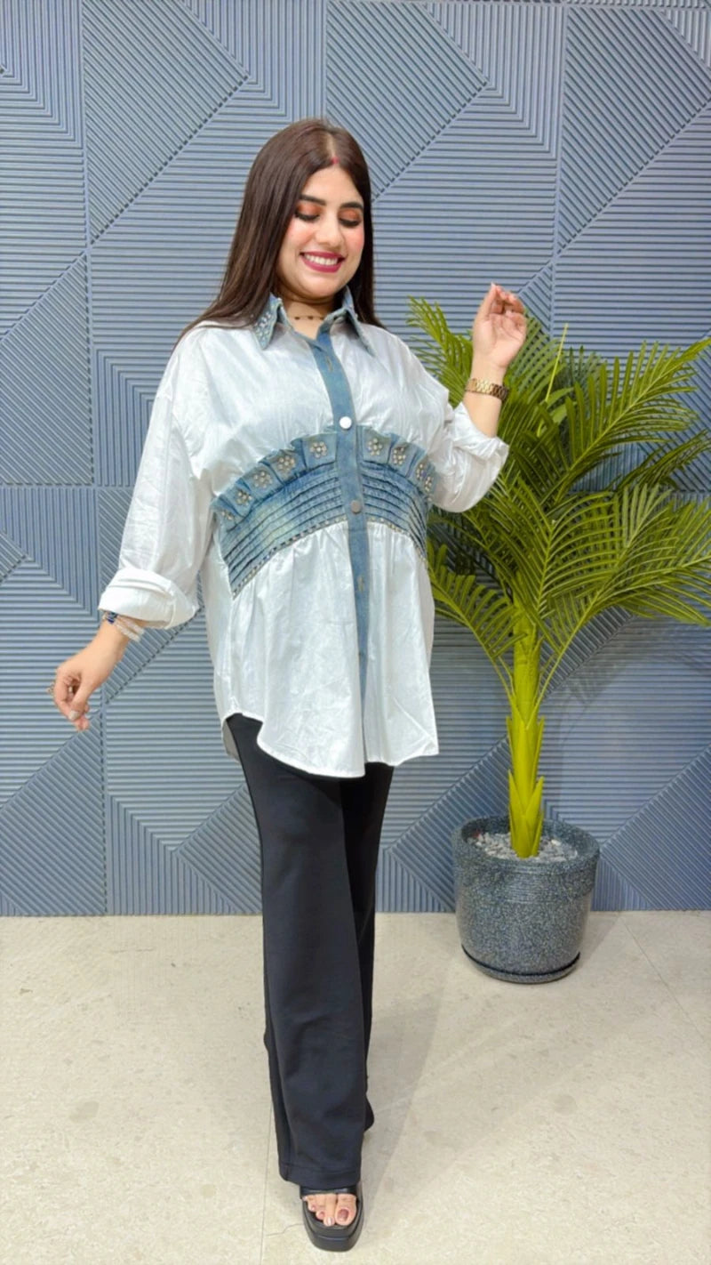 COTTEN DENIM SHIRT GGR1661