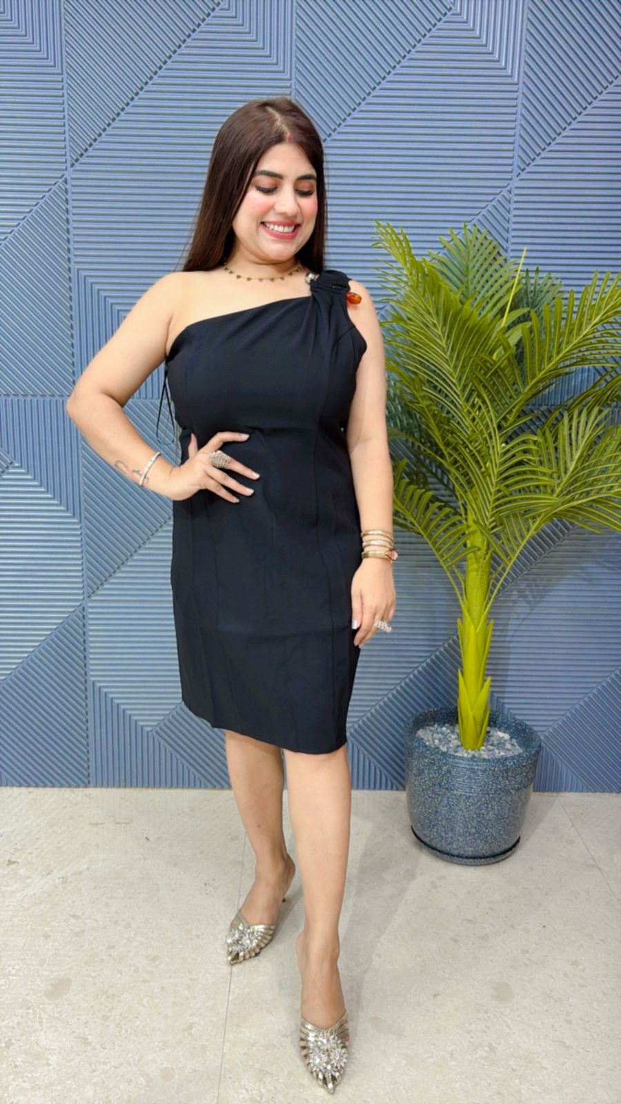 ONE SHOULDER DRESS GGR1670