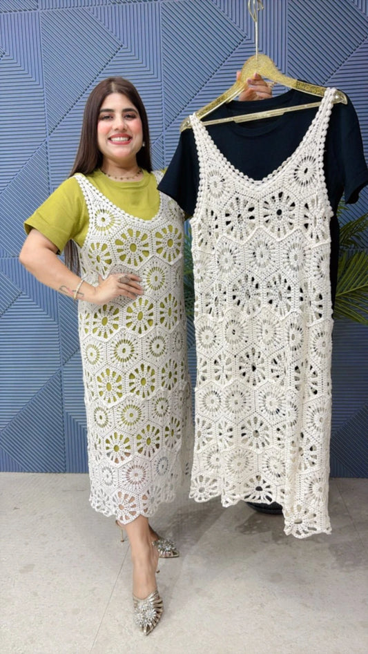 SUMMER WEAR DRESS WITH SHRUG GGR1708