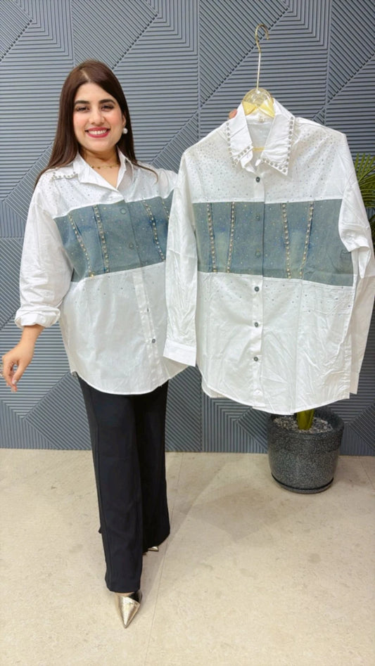 SUMMER COTTEN DENIM SHIRT GGR1733