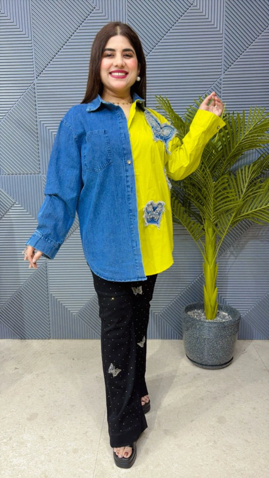 BUTTERFLY DENIM SHIRT GGR1753