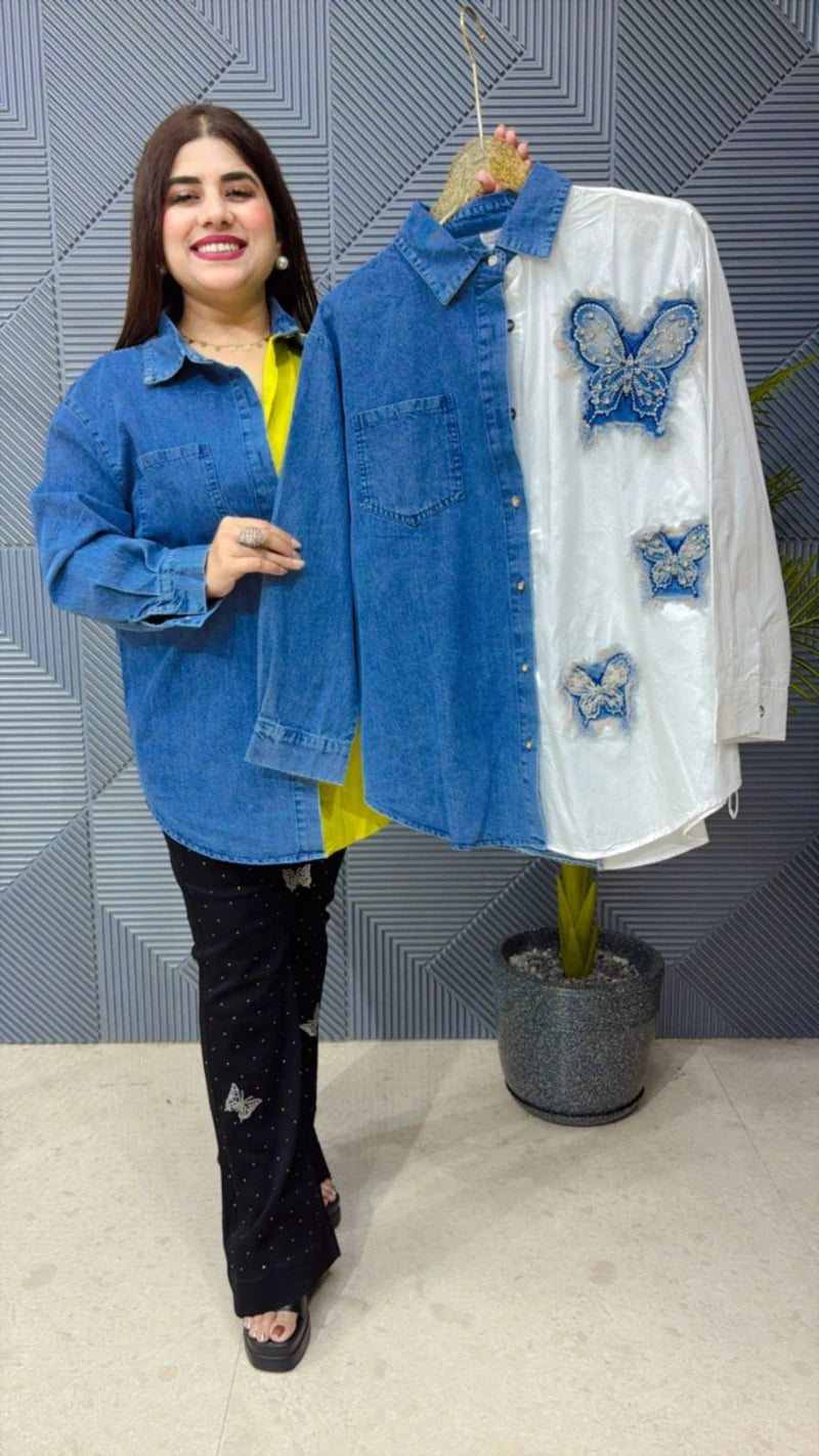 BUTTERFLY DENIM SHIRT GGR1753