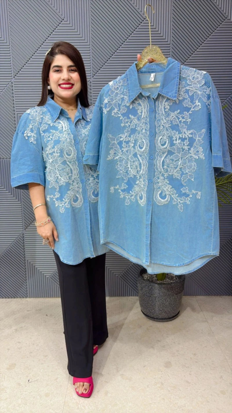 SUMMER COTTEN DENIM SHIRT GGR1751