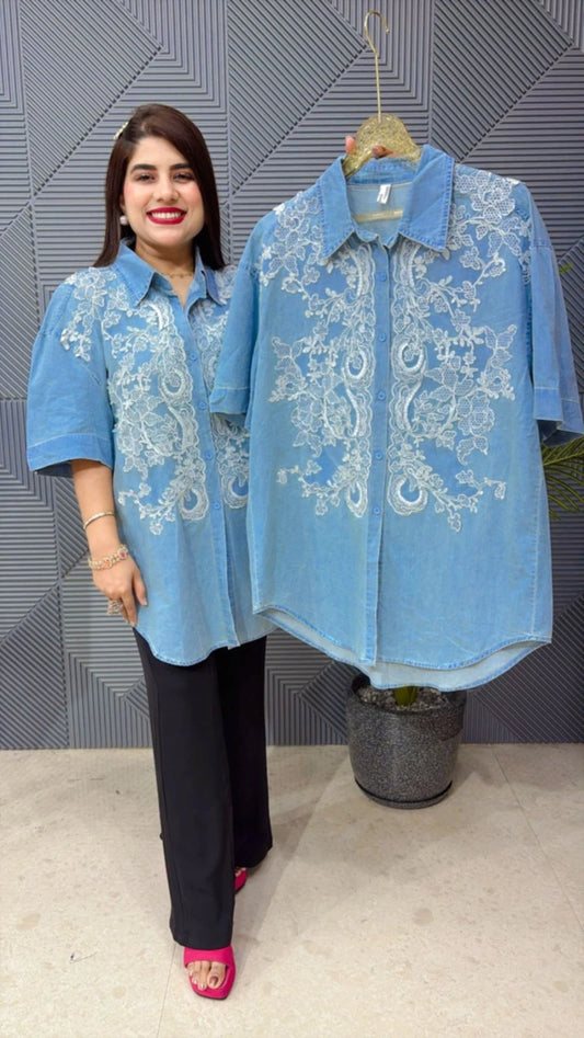 SUMMER COTTEN DENIM SHIRT GGR1751