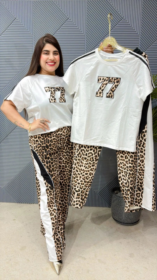 PREMIUM LEOPORD PRINT CO-ORD SET GGR1778