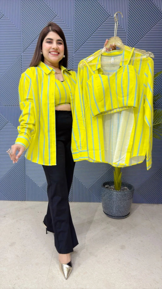 SUMMER COTTEN SHIRT WITH BUSTIER GGR1810