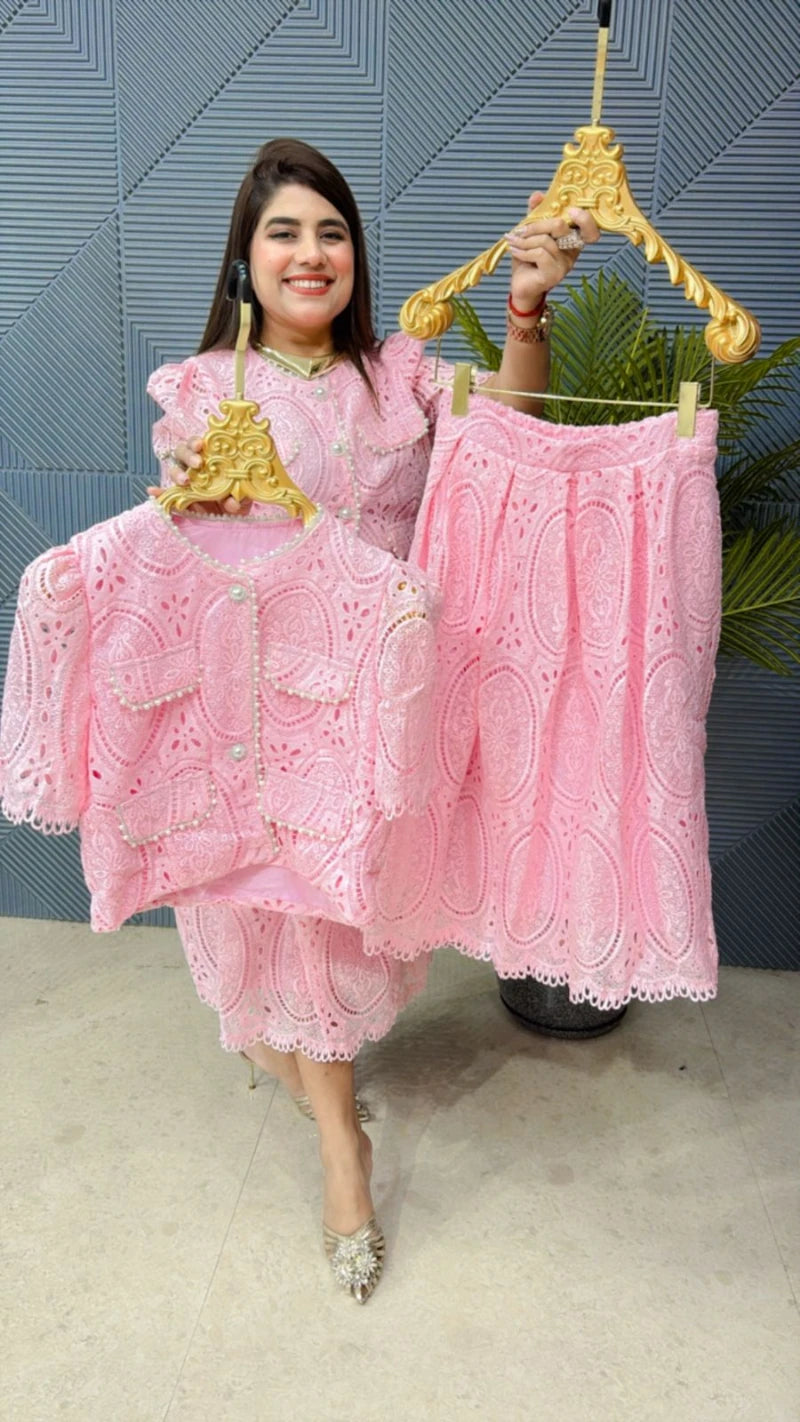 CROSIA WORK SKIRT TOP SET GGR1843