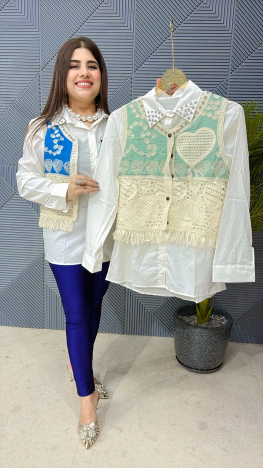 PREMIUM SHIRT WITH CROSIA WORK BASKET GGR1912