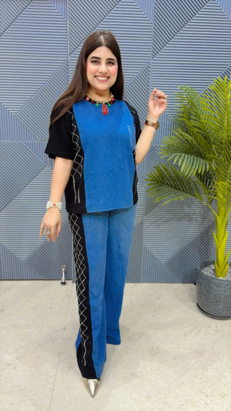 PREMIUM DENIM CO-ORD SET GGR1963