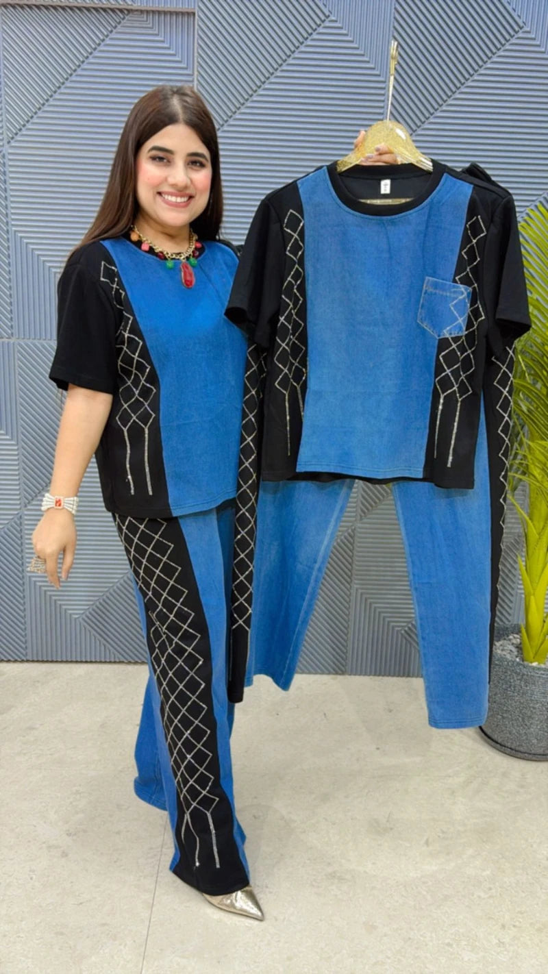 PREMIUM DENIM CO-ORD SET GGR1963