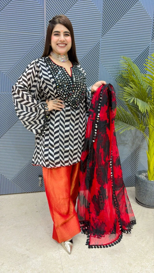 PREMIUM 3 PCS SUIT WITH FARZI SALWAR GGR1964