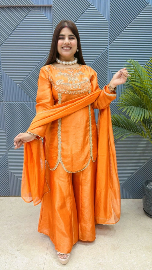 PREMIUM 3 PCS SHARARA SUIT GGR2015