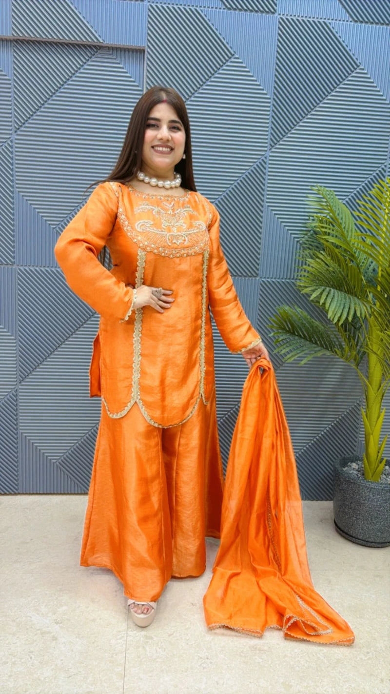 PREMIUM 3 PCS SHARARA SUIT GGR2015