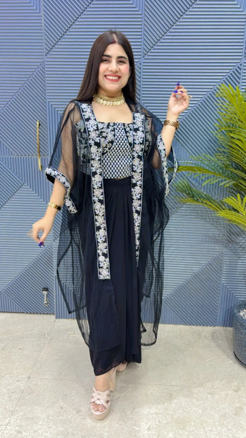 PREMIUM 3 PCS DHOTI DRESS GGR3157
