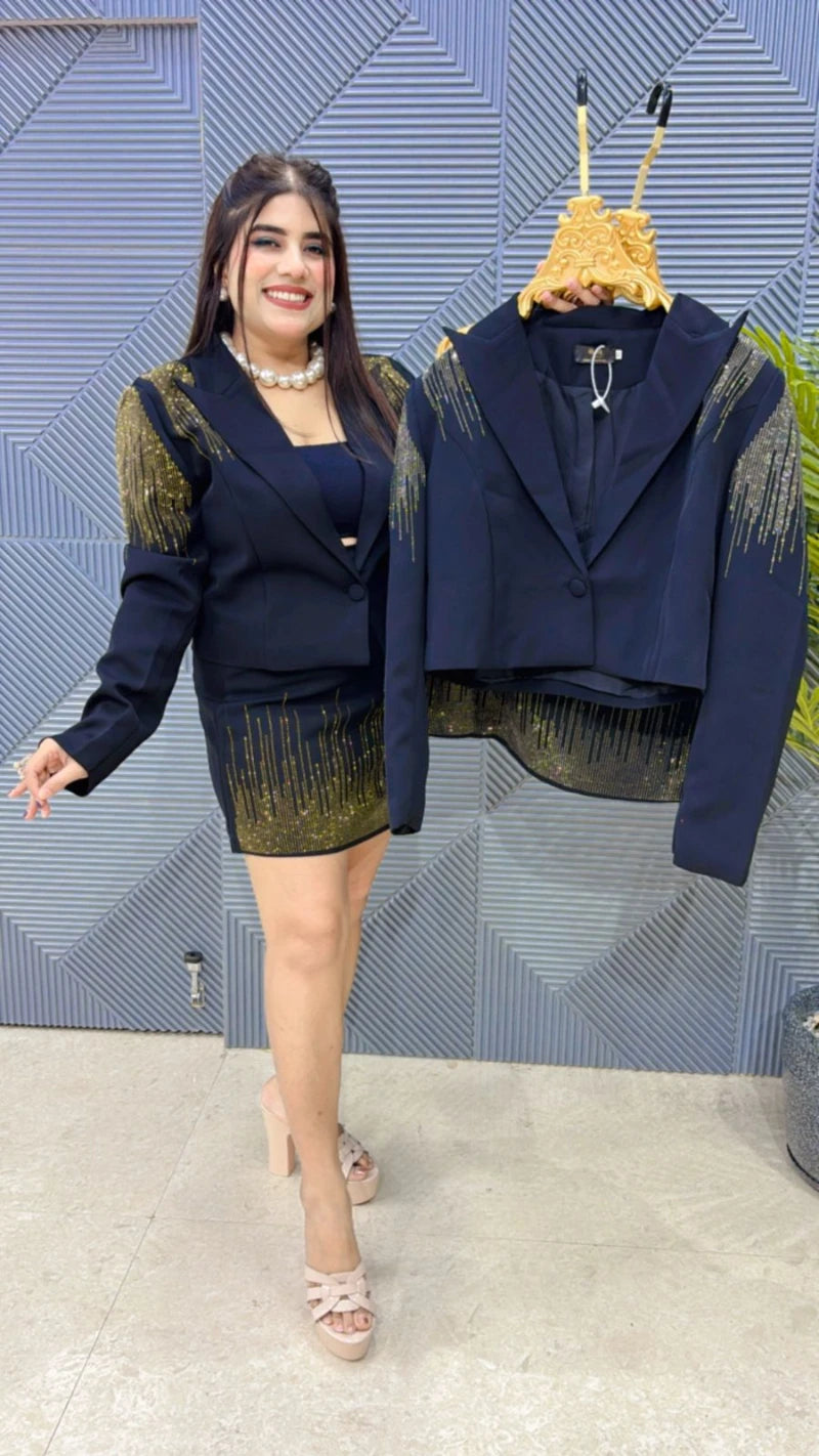 PREMIUM SKIRT BLAZER SET GGR3191