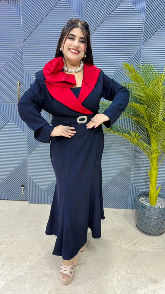 PREMIUM DRESS WITH BELT GGR3192