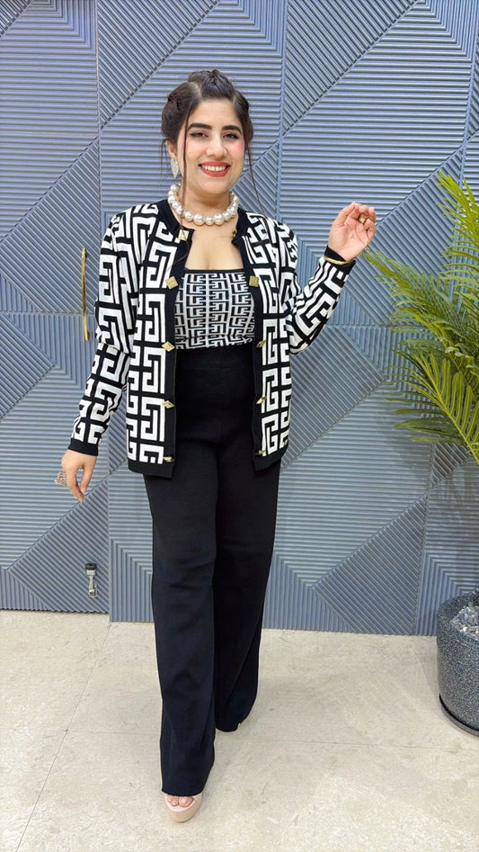 PREMIUM PRE-WINTER 3 PCS CO-ORD SET GGR3217