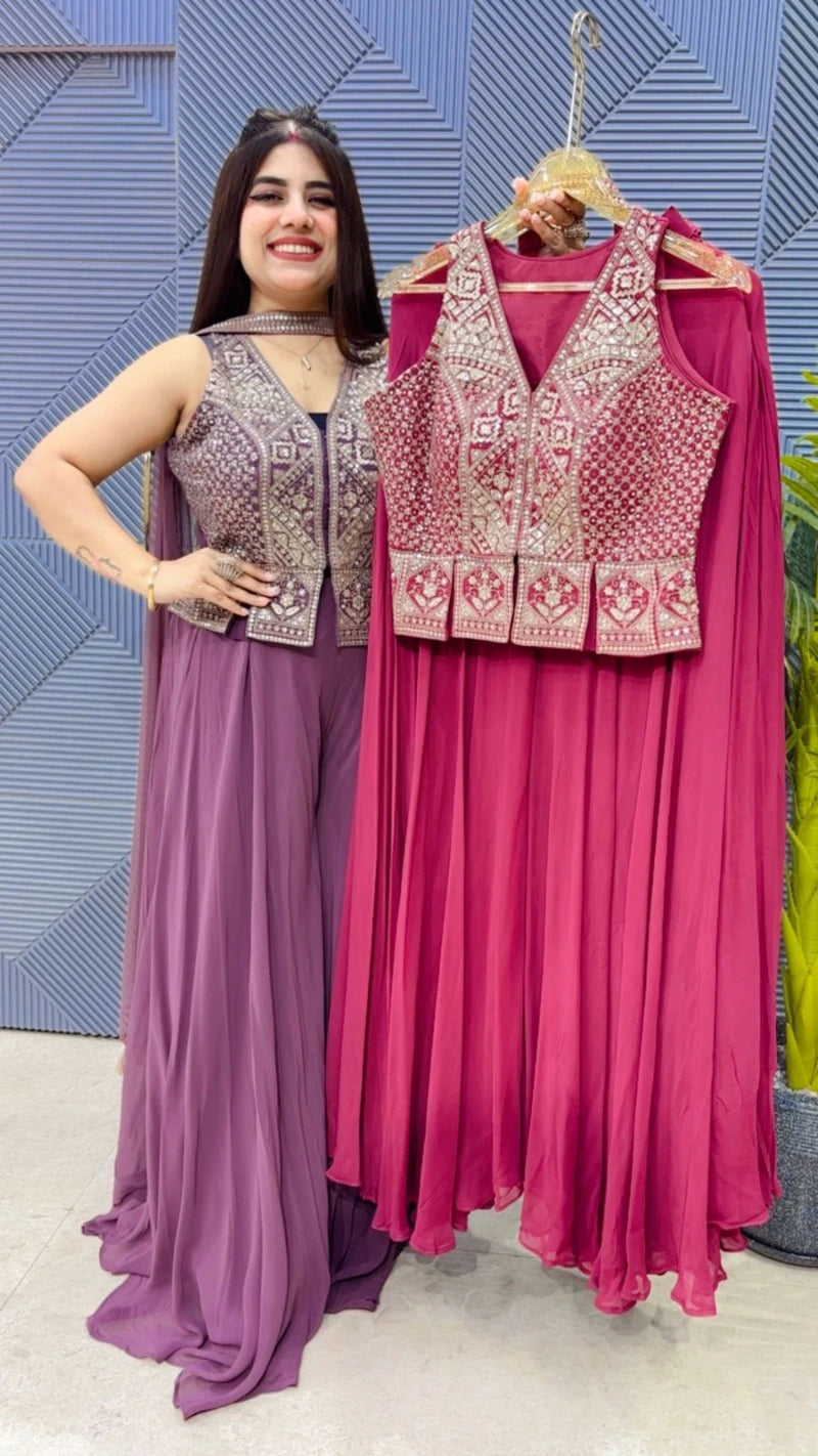 PREMIUM 3 PCS SHARARA SET GGR3234