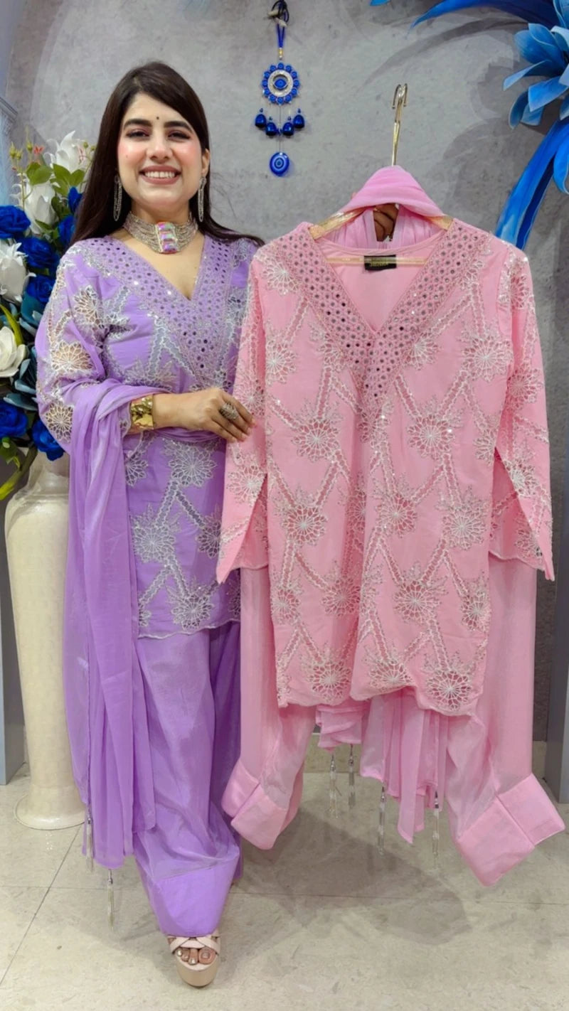 PREMIUM 3 PCS FARSHI SALWAR SUIT GGR3258
