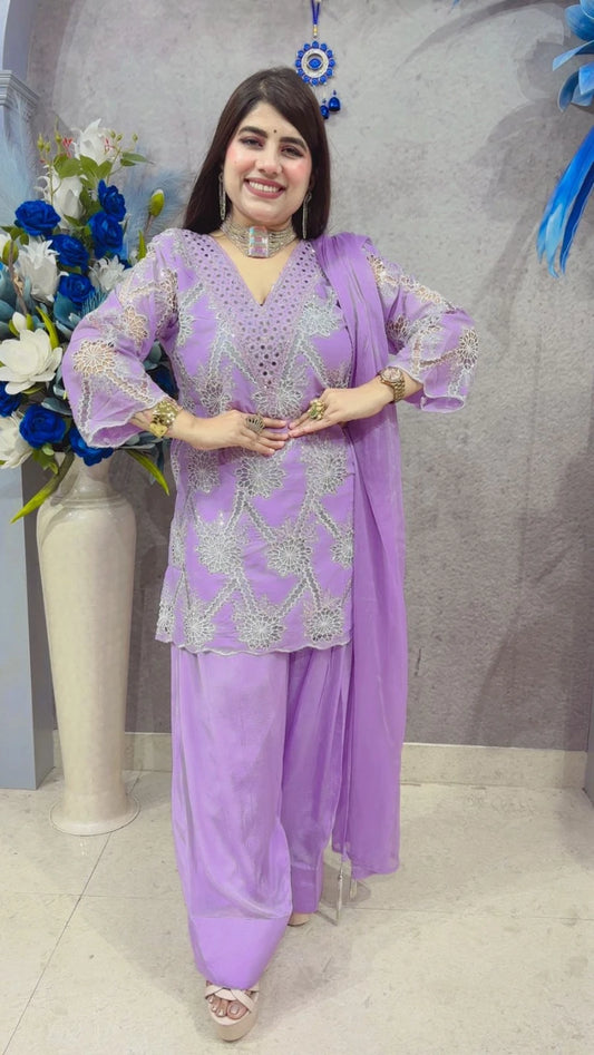 PREMIUM 3 PCS FARSHI SALWAR SUIT GGR3258