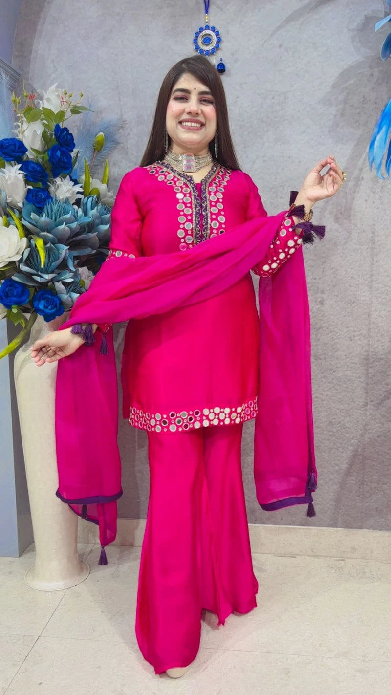 PREMIUM 3 PCS SHARARA SUIT GGR3259