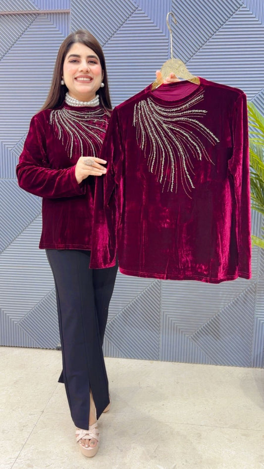 PREMIUM VELVET TOP GGR3266