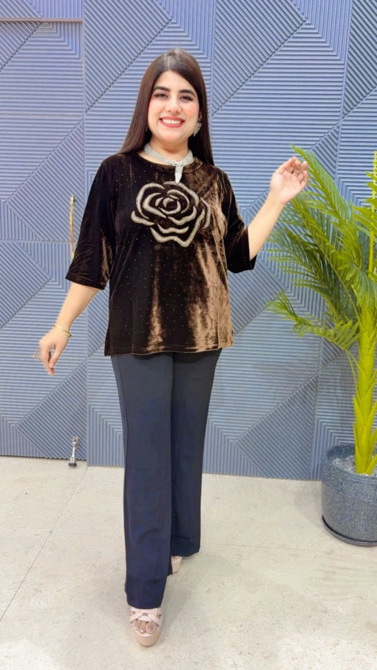 PREMIUM VELVET TOP GGR3284