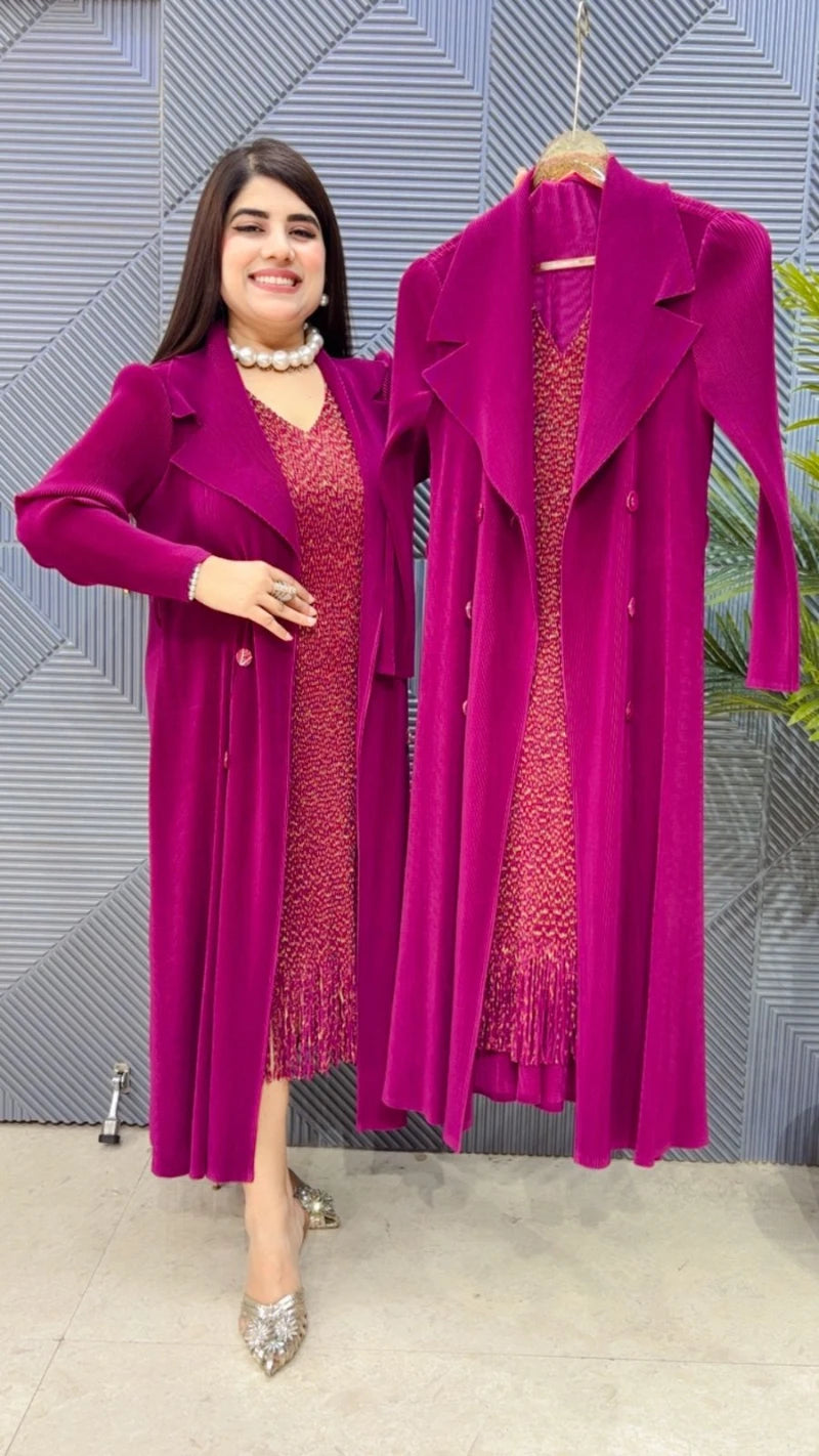 PREMIUM PARTYWEAR WRINKLE DRESS GGR3363