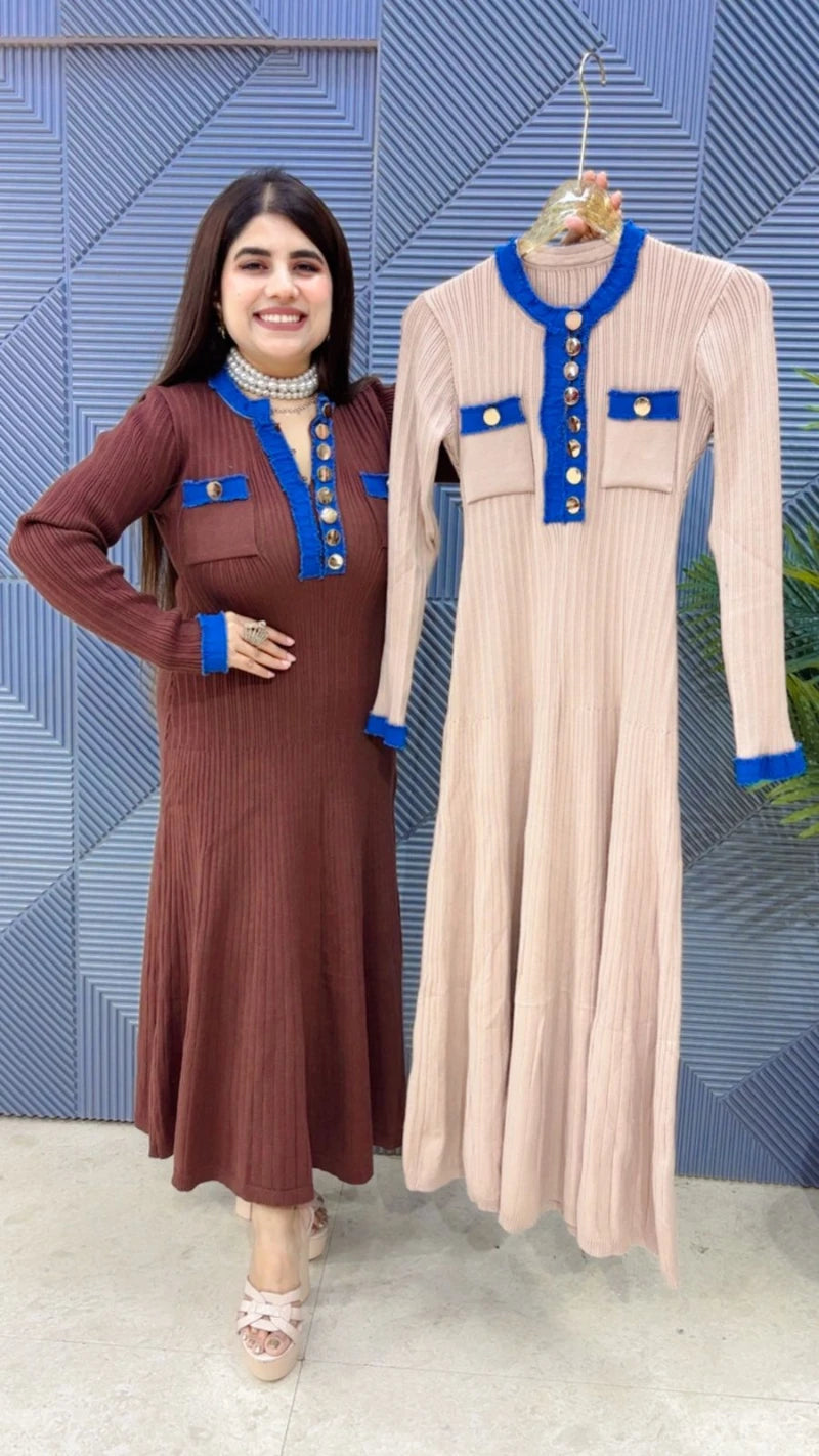 PREMIUM WINTERWEAR WOOLEN DRESS GGR3452