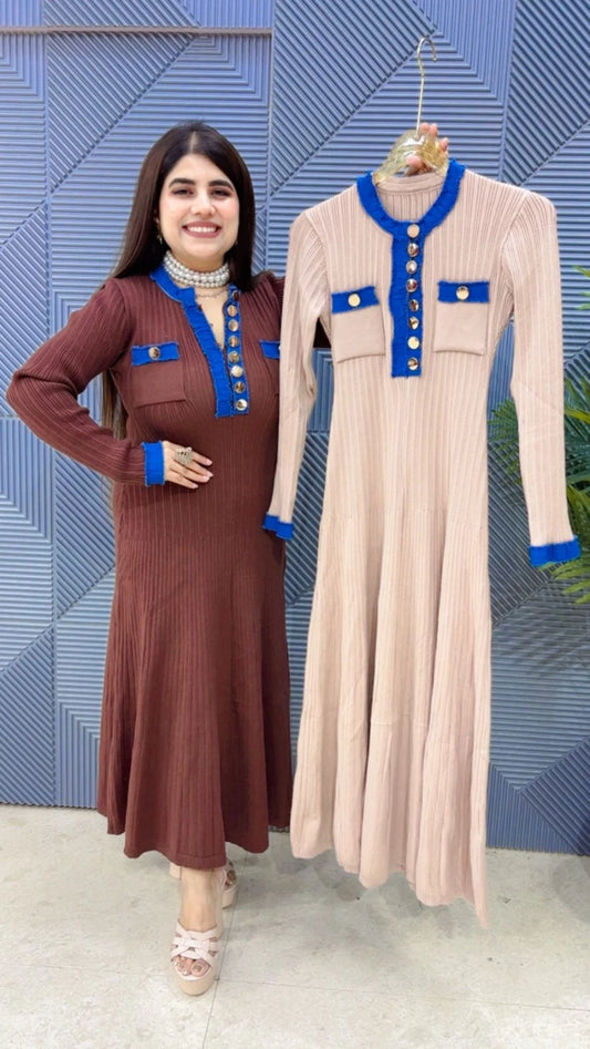 PREMIUM WINTERWEAR WOOLEN DRESS GGR3452