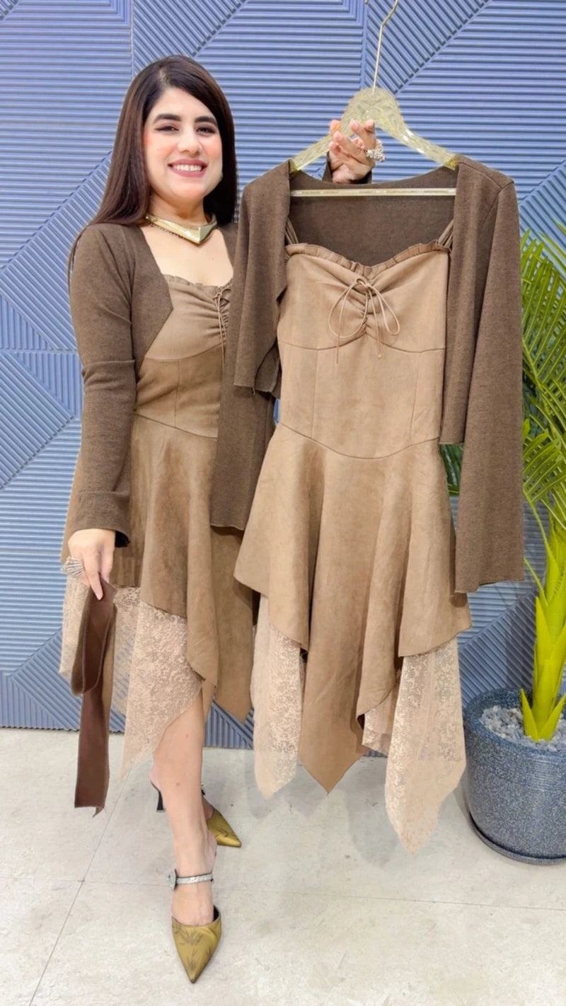 PREMIUM SUEDE DRESS GGR3497