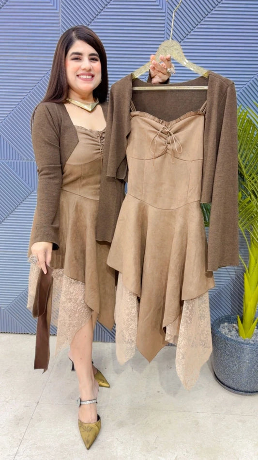 PREMIUM SUEDE DRESS GGR3497