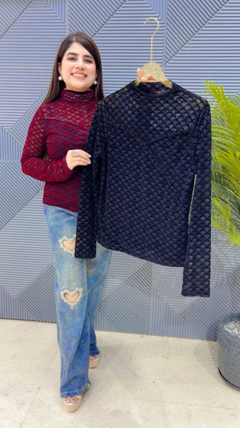 PREMIUM WINTERWEAR VELVET TOP GGR3533