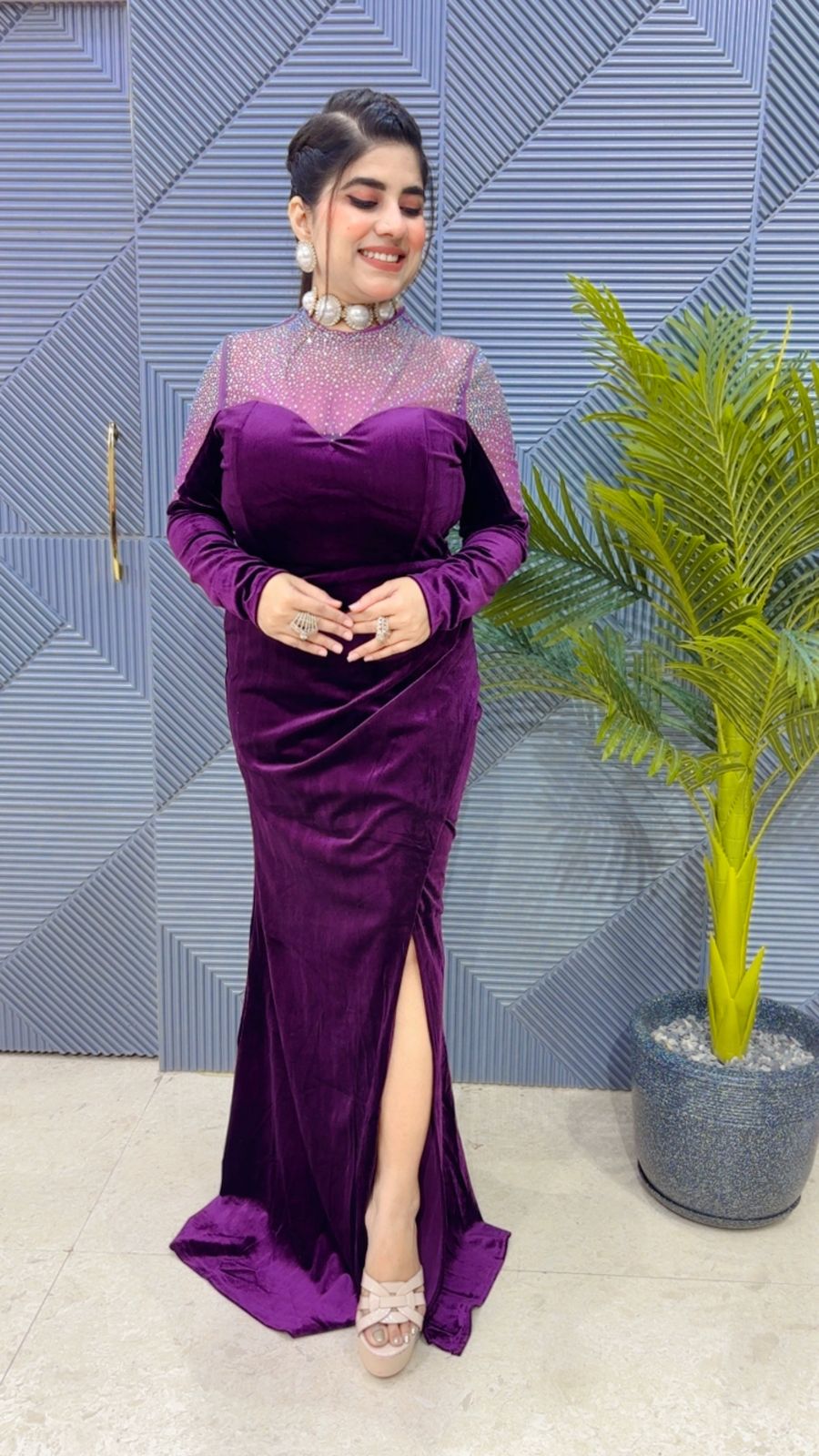 BEAUTIFUL VELVET DRESS GGR3535